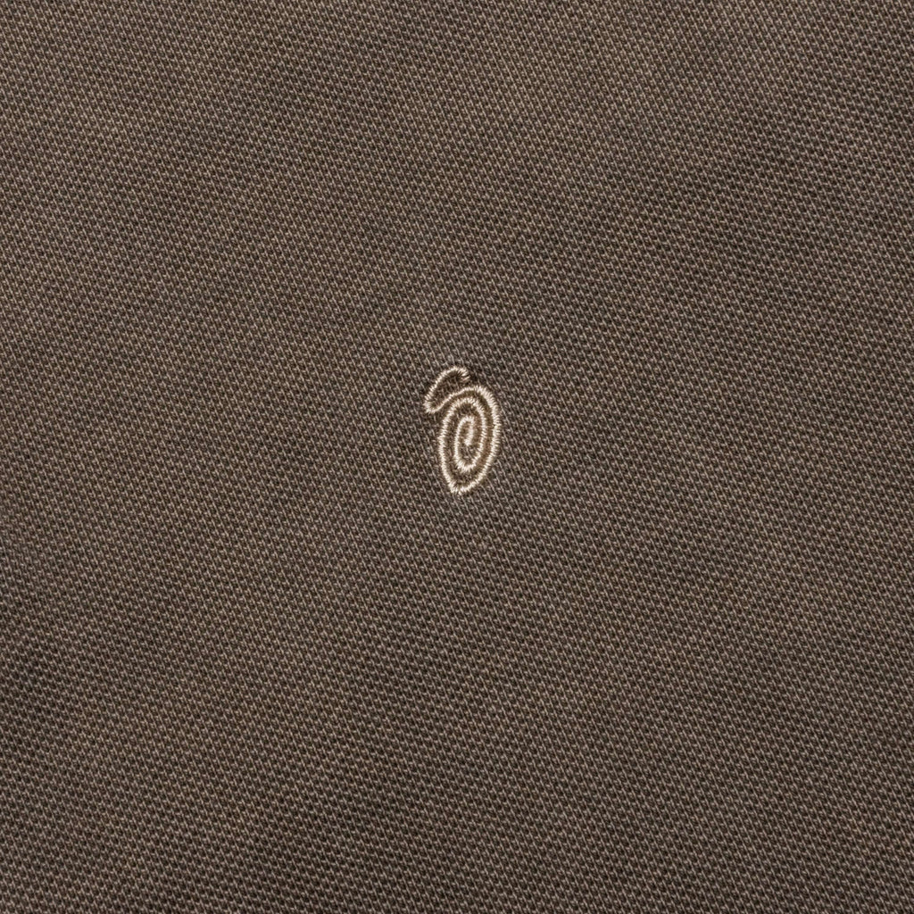 Pigment Dyed Pique Polo - Taupe