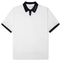 Pique Colorblock Polo - Bone