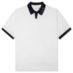 Pique Colorblock Polo - Bone