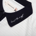 Pique Colorblock Polo - Bone