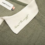 Pique Colorblock Polo - Sage