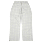 Plaid Windbreaker Pants - Cream