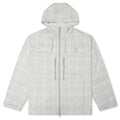 Plaid Windbreaker Jacket - Cream