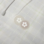 Plaid Windbreaker Jacket - Cream