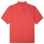 Pleated Textured Shirt - Red