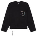 Pocket Pullover Crewneck - Black