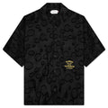 Polka Dot Camp Shirt - Black