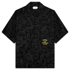 Polka Dot Camp Shirt - Black