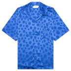 Polka Dot Camp Shirt - Blue