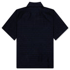 Monogram 72 Jacquard Polo - Black/Navy