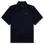 Monogram 72 Jacquard Polo - Black/Navy