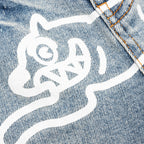 Kids Pow Jean Shorts - Blue Chocolate
