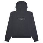 Printed Felpa Slim Fit Hoodie - Charcoal