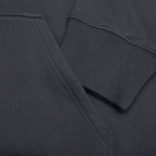 Printed Felpa Slim Fit Hoodie - Charcoal