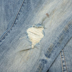 P001 - Worn Light Indigo Blowout