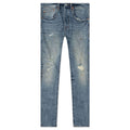 P001 - Worn Light Indigo Blowout
