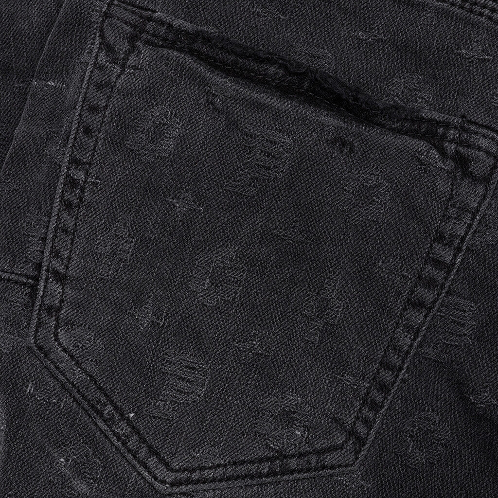 P001 - Black Wash Jacquard Monogram
