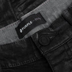 Purple Denim P001 - Worn Grey Black Coated