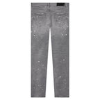 Purple Denim P001 - Worn Grey Paint Blowout