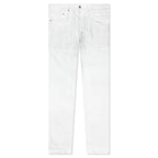 Purple Denim P001 - Worn White Iridescent Pearl