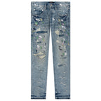 Purple Denim P011 - Heavy Repairs And Paint Light Indigo