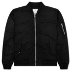 Quilted Bomber Waxed - Black