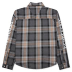 Quilted Flannel Shirt - Grey Check