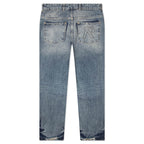 R3 Distressed Baggy Denim - Blue/Cream