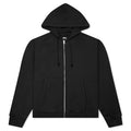 Raglan Zip Hoodie - Washed Black