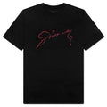 Chandelier and Snake Print T-Shirt - Black