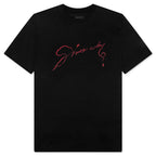 Chandelier and Snake Print T-Shirt - Black