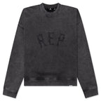 Red Applique Sweater - Vintage Black