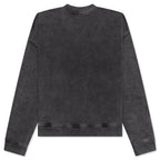 Red Applique Sweater - Vintage Black