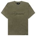 Rep Reverse Applique T-Shirt - Dark Olive