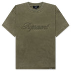 Rep Reverse Applique T-Shirt - Dark Olive