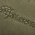 Rep Reverse Applique T-Shirt - Dark Olive