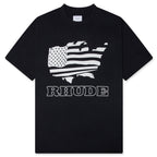 Rhude Banner Tee - Vintage Black/White