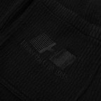 Rib Knit Drawcord 7" Shorts - Black