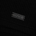 Rib Knit Drawcord 7" Shorts - Black