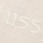 Roll V-Neck Logo Sweater - Natural