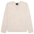 Roll V-Neck Logo Sweater - Natural