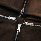 Rose Zip Hoodie - Welder Brown