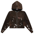 Rose Zip Hoodie - Welder Brown