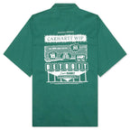 S/S Deli Shirt - Rainforest/White