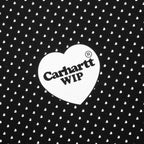 S/S Heart Bandana T-Shirt - Black/White Stone Washed