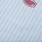 S/S Hendry Shirt - Seaton Stripe/Frosted Blue/Mulberry