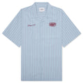 S/S Hendry Shirt - Seaton Stripe/Frosted Blue/Mulberry