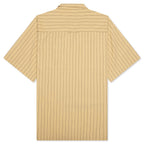 S/S Hendry Shirt - Seaton Stripe/Straw/Liberica