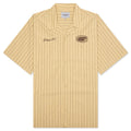 S/S Hendry Shirt - Seaton Stripe/Straw/Liberica