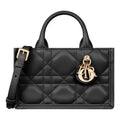 (WMNS)	DIOR Mini Book Tote with Strap 'Macrocannage Calfskin Black' S5573OWHP-M900